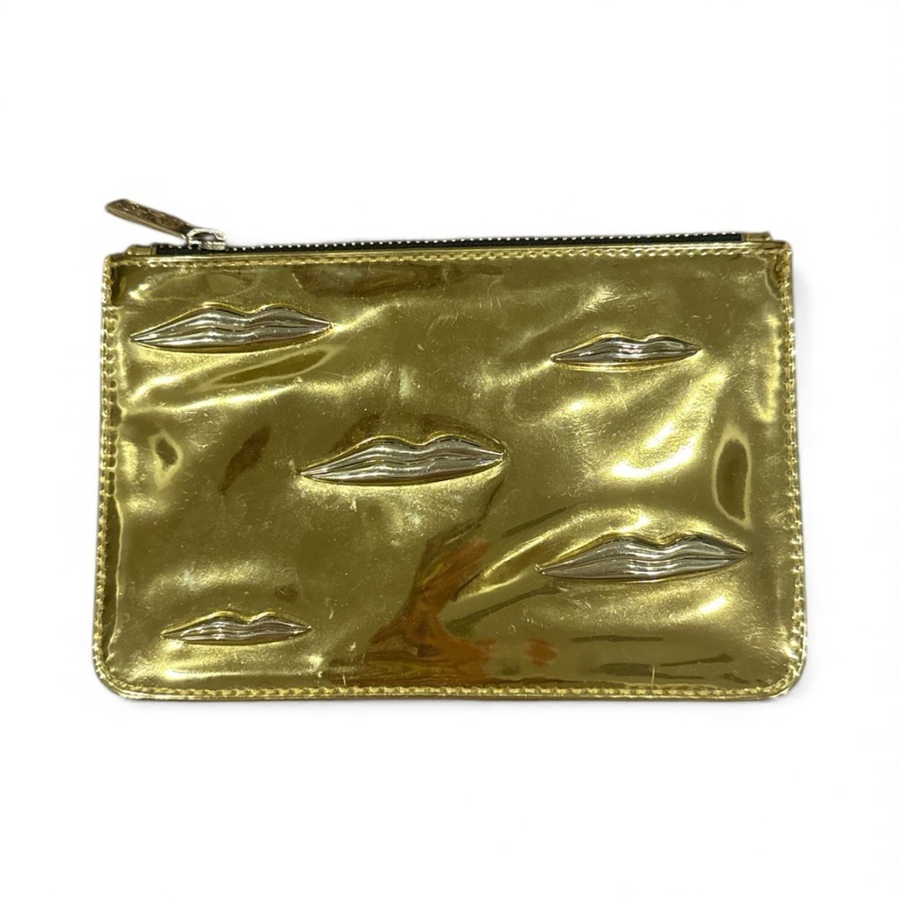 NARS Gold Metallic Lip-Embossed Clutch